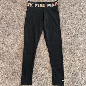 PINK Victoria's Secret Gray Sequin Leggings